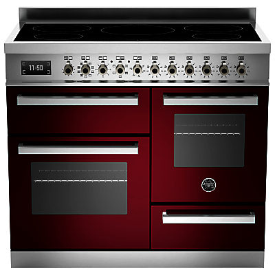 Bertazzoni Professional Series 100cm Electric Induction XG Range Cooker Burgundy